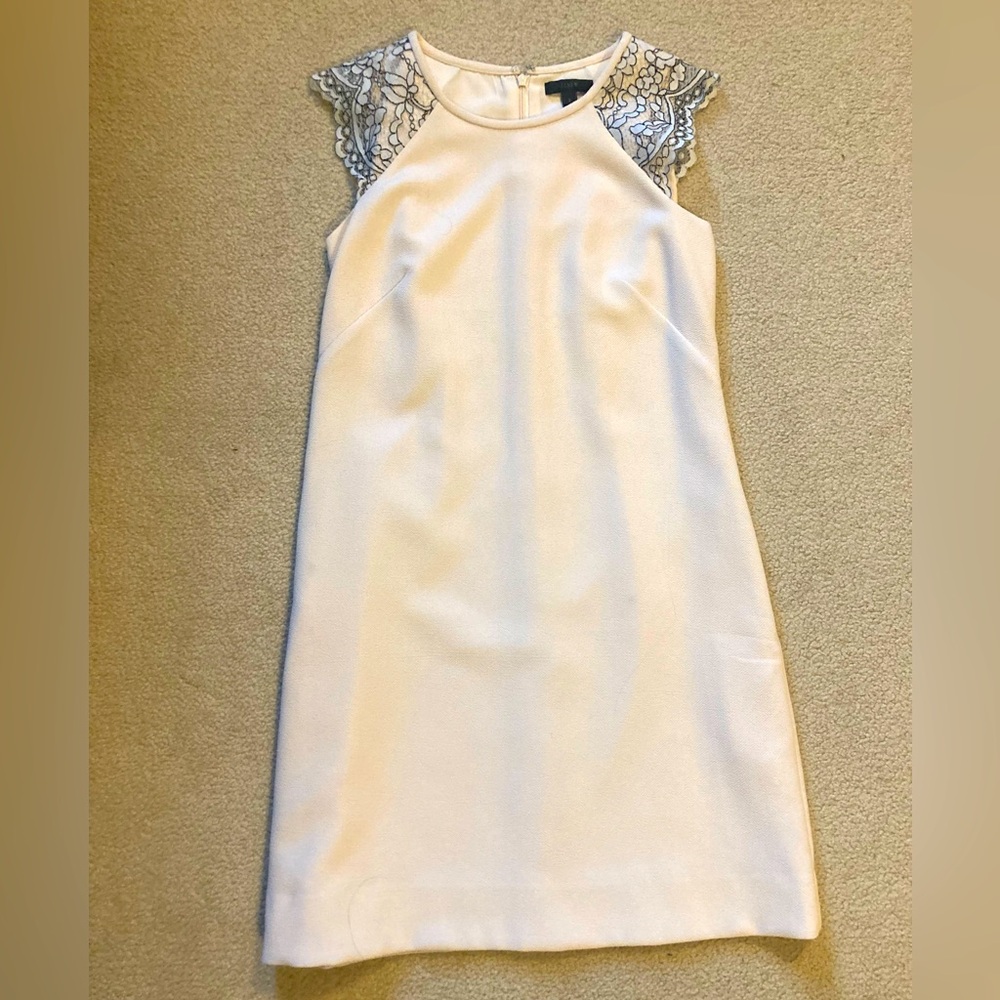 J. Crew Cream Shift Dress, Size 2